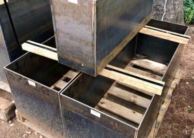 Steel Planters 3 – Leaf Landscape Supply